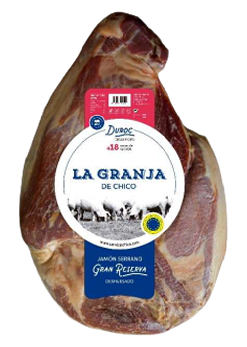 Centro de jamón pulido - jamón deshuesados duroc gran reserva + 18 meses