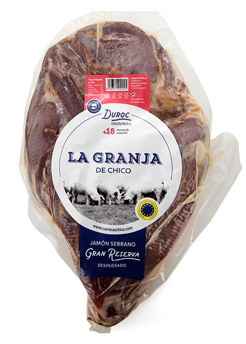 Jamón deshuesados duroc gran reserva + 18 meses